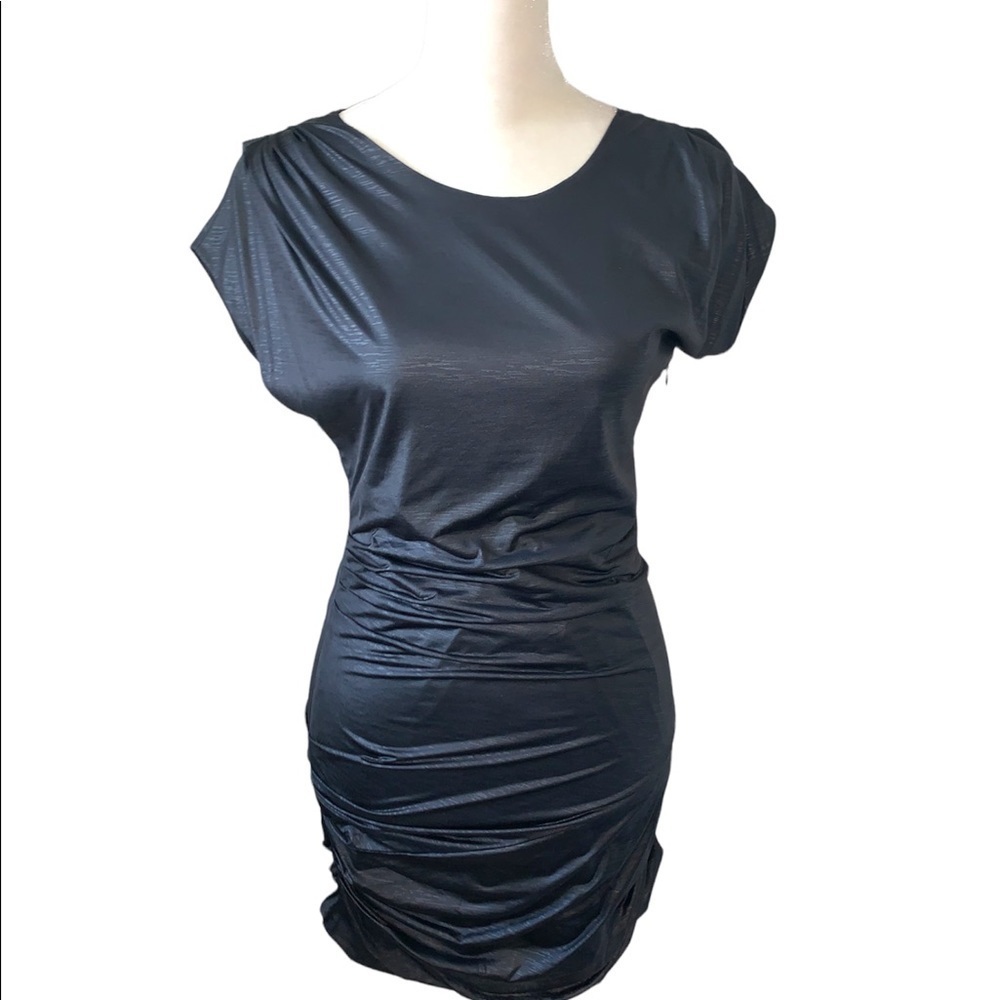 NWOT Iro Ruched Black Mini Dress